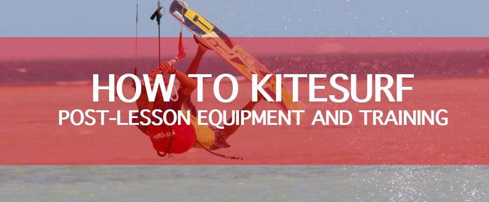 How to Kitesurf post lesson equipment training
