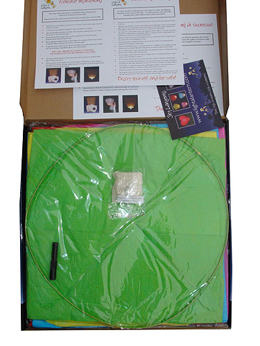 ATBShop - Coloured Sky Lanterns 10 Pack