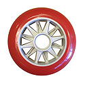 Blazer - 100mm Red Spoked Wheel