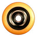 Eagle Sport - 100mm Black Metal Core Orange PU