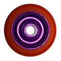 Eagle Sport - 100mm Purple Metal Core Orange PU
