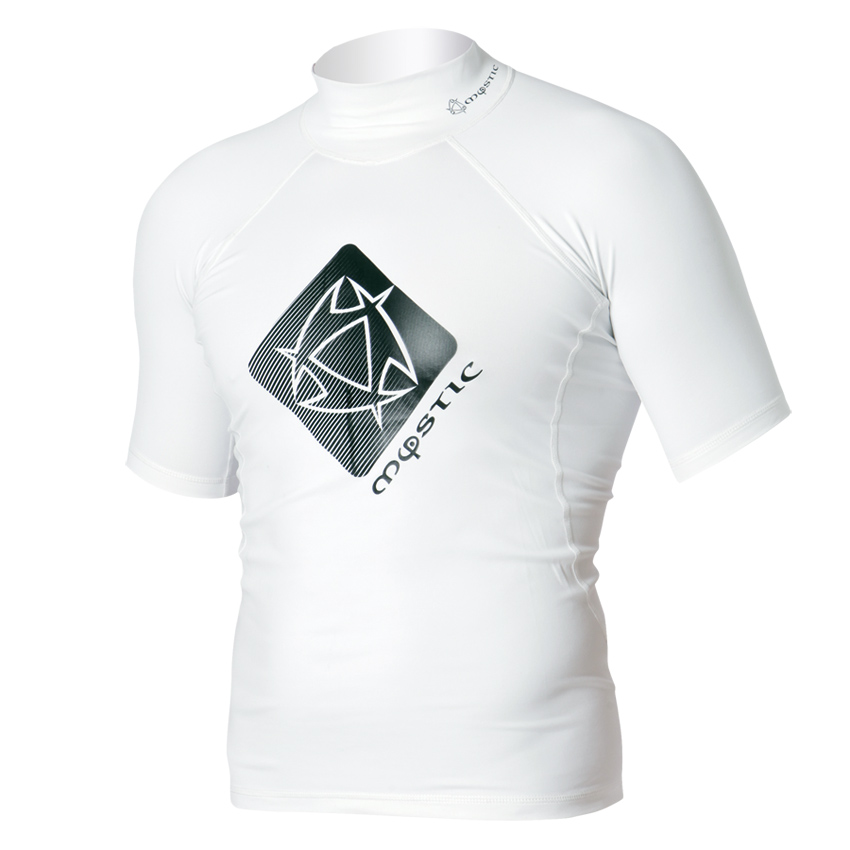 Mystic - Star Short Sleeve White 2012 Rash Vest