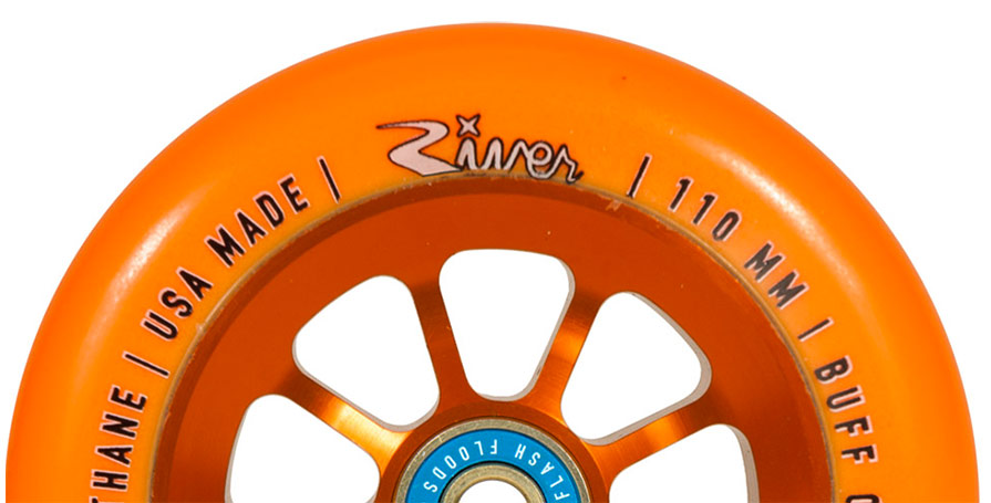River Wheels Rapid Orange on Orange