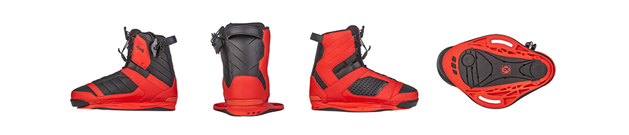 Ronix Cocktail boots all angles in listing red