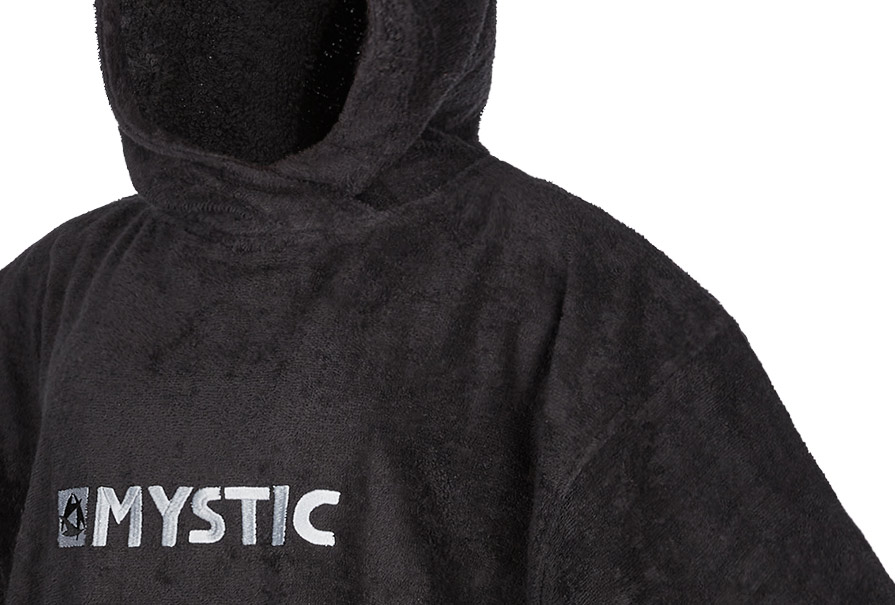 Mystic Regular Black Poncho Changing Robe Detail