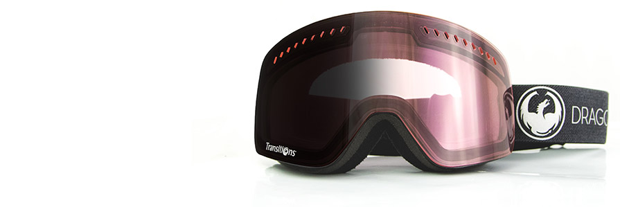 Dragon NFXs Echo Transition Light Rose Snow Goggles