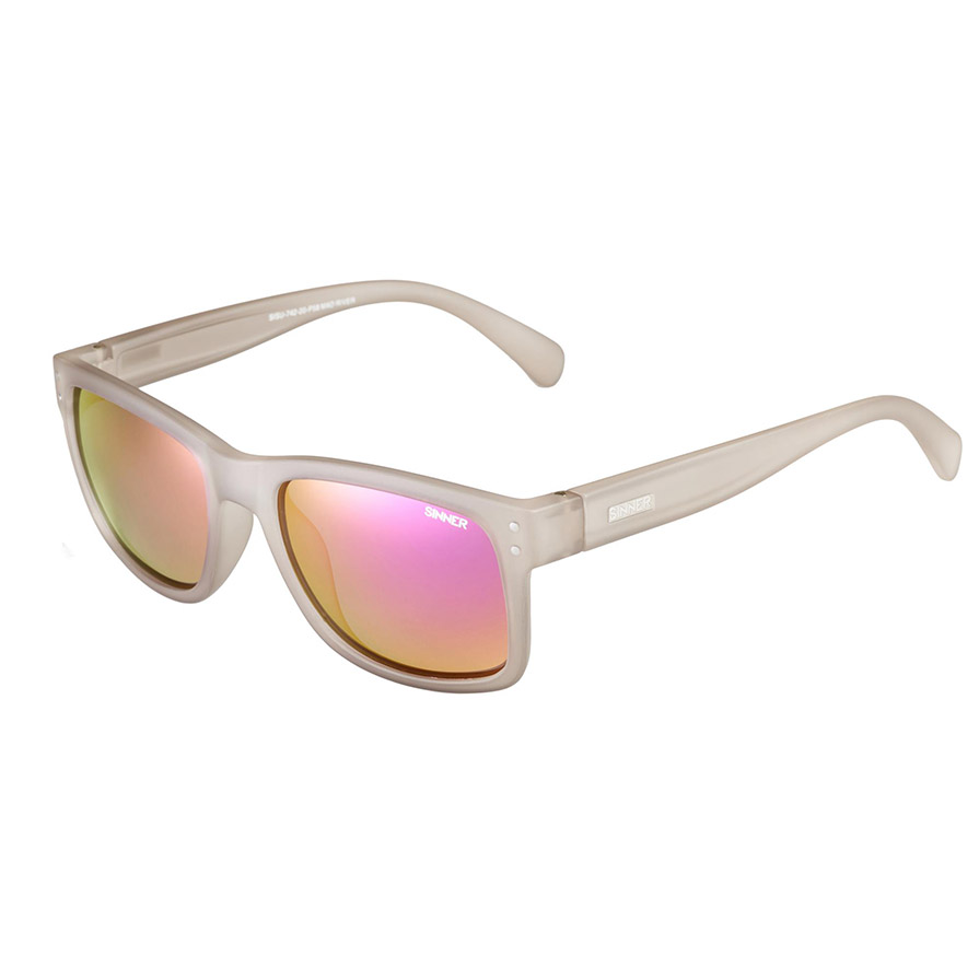 Sinner Mad River Floating Polarised Sunglasses Grey Pink