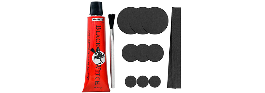 C-Skins Black Witch Neoprene and wetsuit Repair Kit in listing neoprene patches