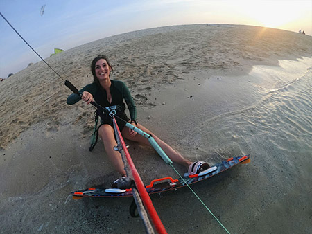 Kitesurfing with GoPro Hero7 Camera