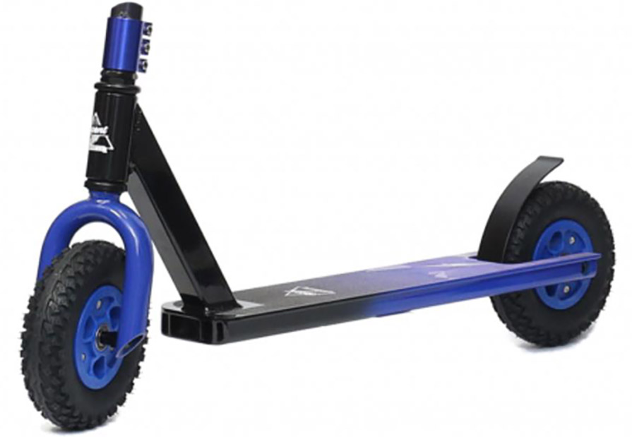 Ascent Dirt Scooter in Blue and Black Fade