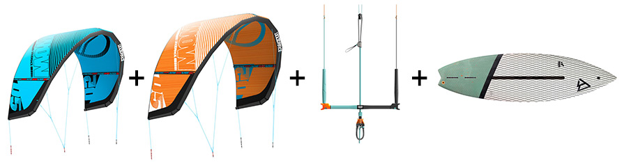 Liquid Force Wow V3 Kitesurfing Wave Packages 1 and 2