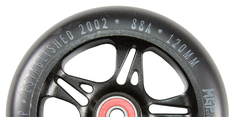 MGP MFX Fuse 120mm Scooter Wheels Black on Black