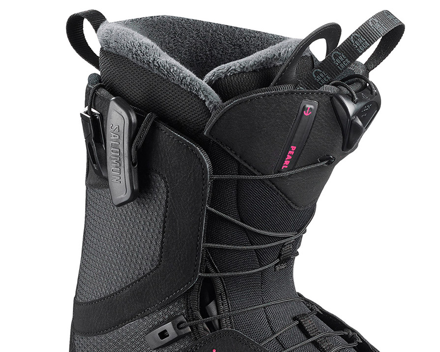 Salomon Pearl Black Womens Snowboard Boots base detail