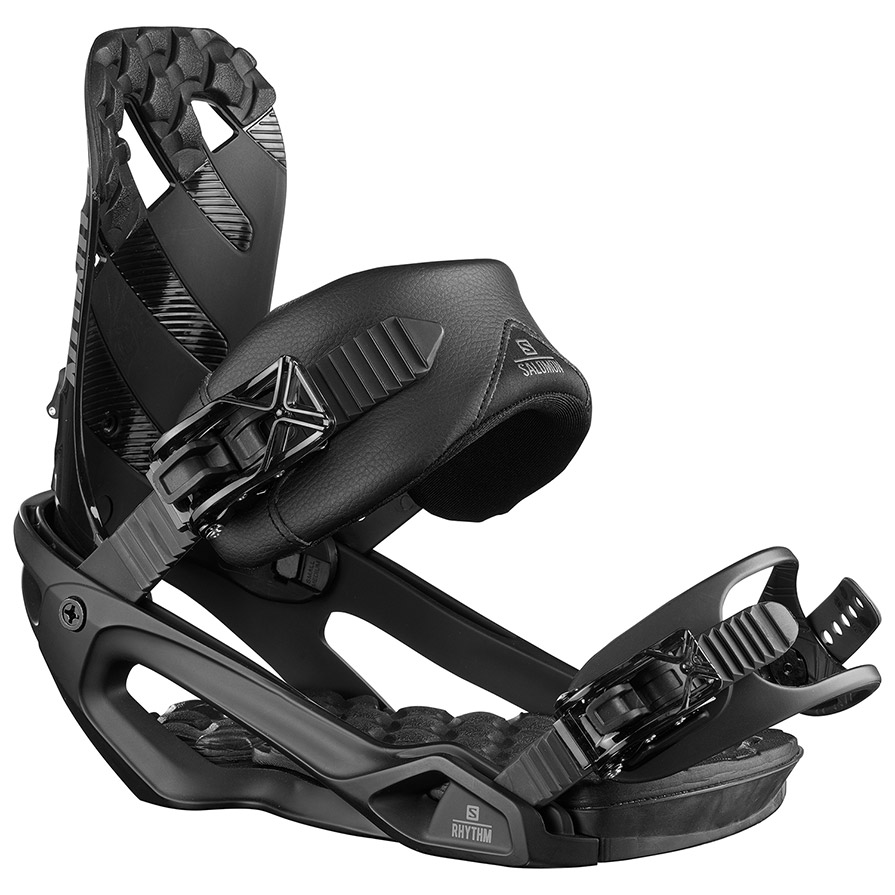 Salomon Rhythm Black Snowboard Binding Front View