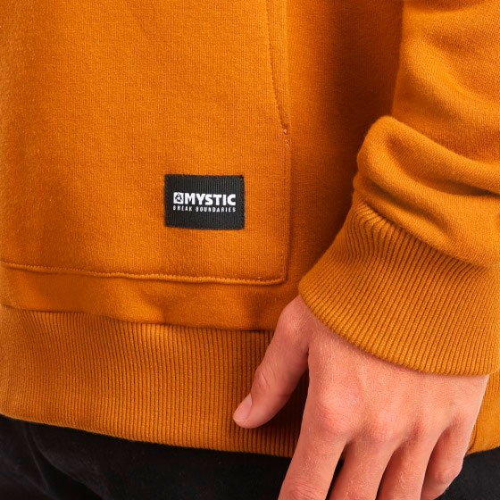 Mystic Brand Hood Sweat Golden Brown Pocket Detail