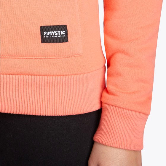 Mystic Brand Hoodie Faded Coral Detail