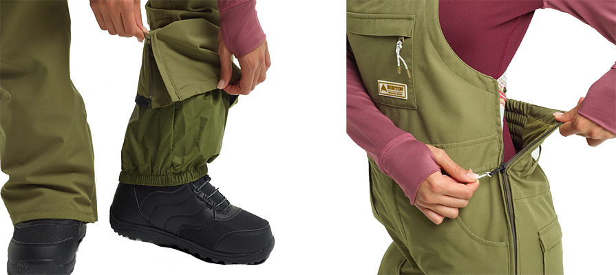 Burton Avalon Bib Martini Olive Wmns 