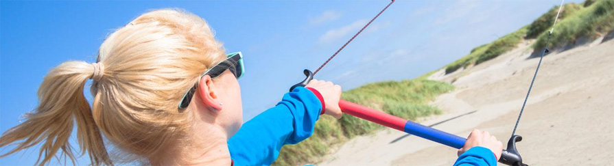 HQ Fluxx Trainer Power Kite Flying on Beach