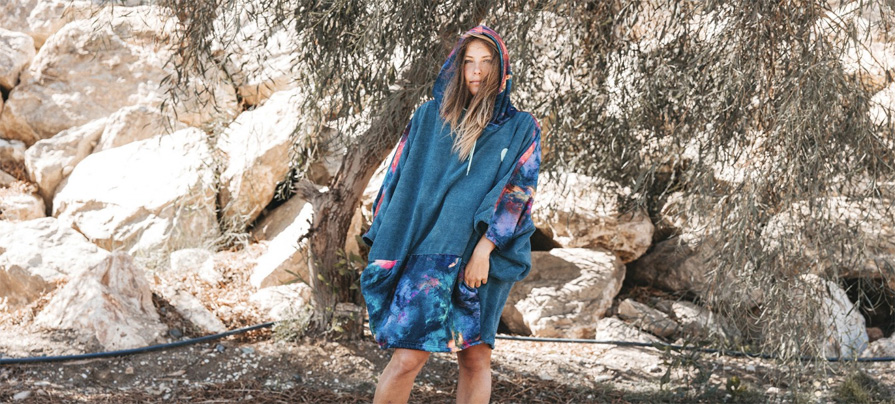 Mystic Poncho Towel Quickdry 695 Teal 2020 