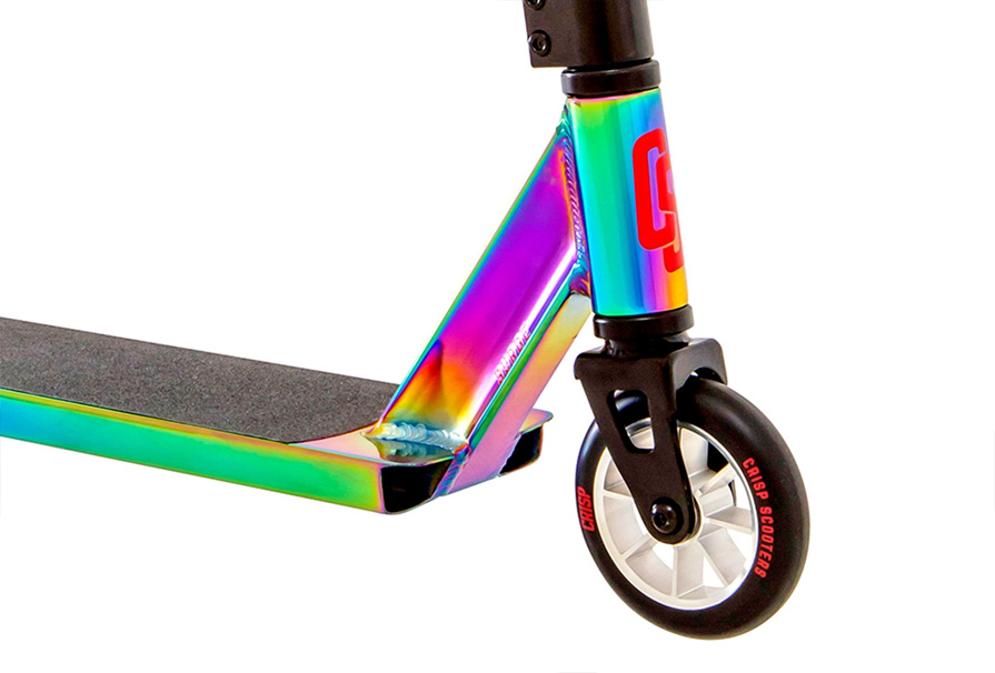 Crisp Surge Colour Chrome Black Stunt Scooter