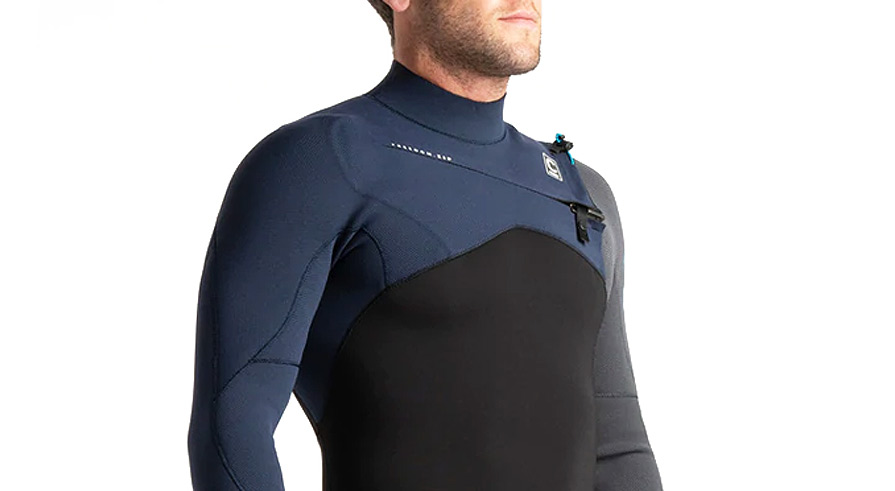 C-Skins Mens Session 3:2 GBS Chest Zip Steamer Wetsuit Black Slate