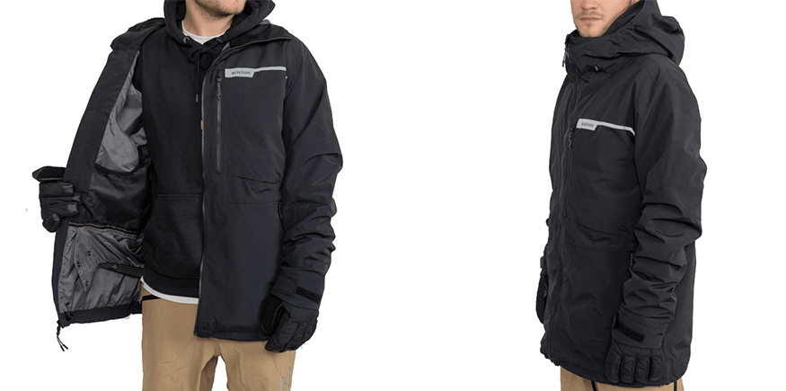 Burton Peasy True Black Mens Snowboard Jacket