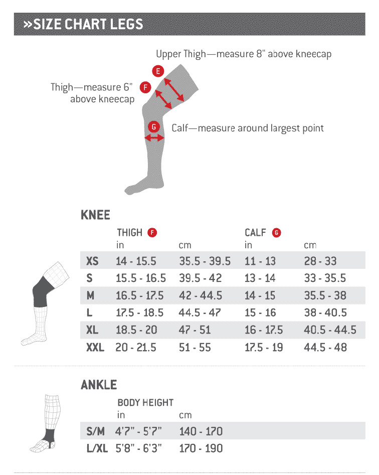 G-Form Sizing Guide