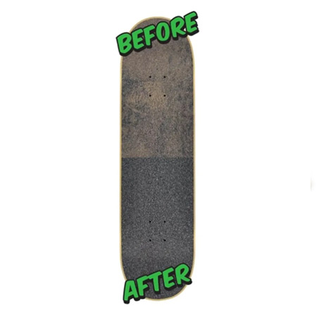 Mob Griptape Cleaner Gum Before and After