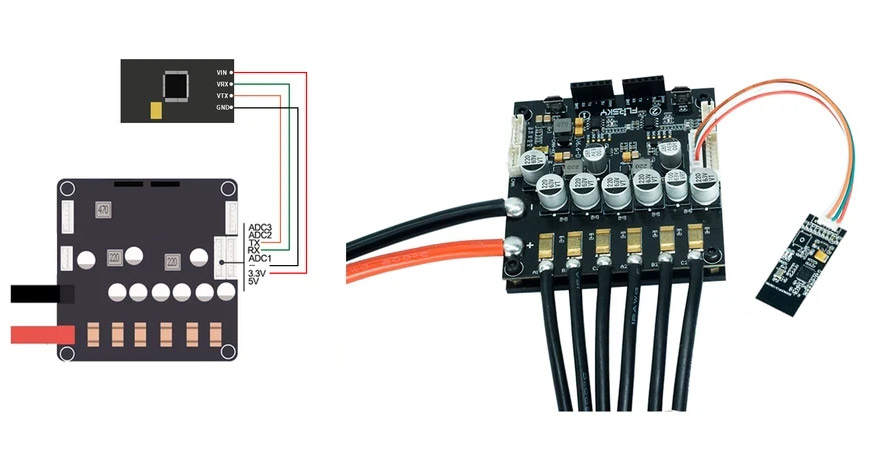 Flipsky VX2 Wiring Details