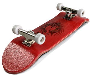 Bollie Complete Fingerboard Mini Logo Red Stain Side Profile
