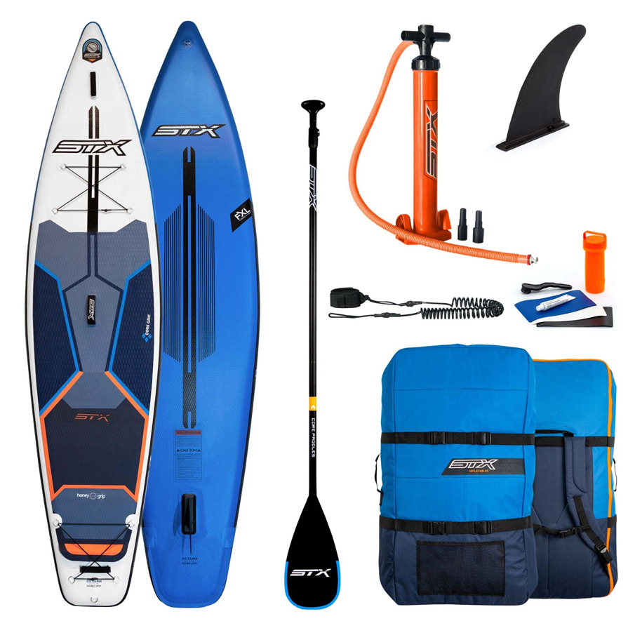 STX inflatable SUP Freeride Race 12ft 6in Paddleboard Pack