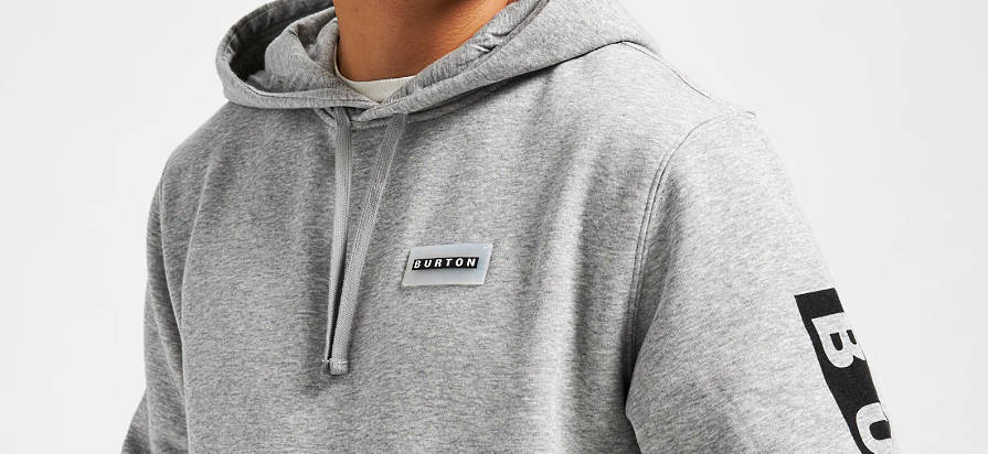 Burton Vault Pullover Hoodie Gray Heather