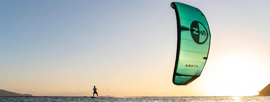 North Sails Reach Kitesurfing Kite 2024 in listing real life