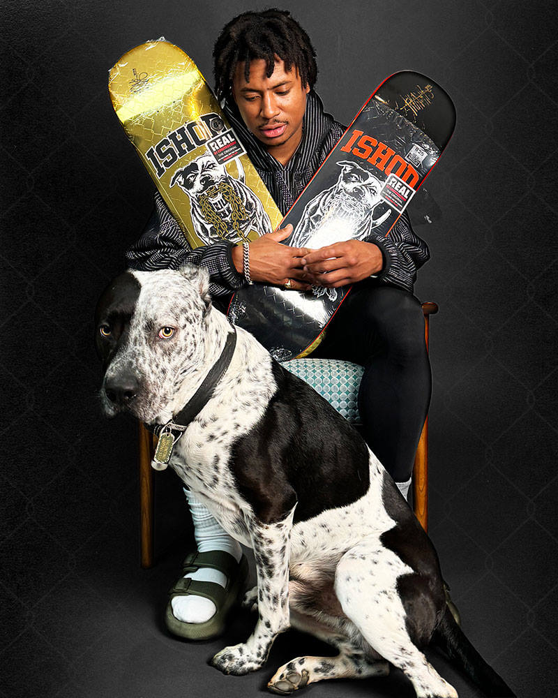 Real Ishod Wair Good Dog V1 Black 8.25 Skateboard Deck