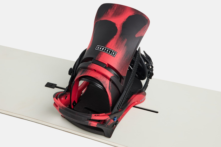 Burton Cartel X Re:Flex Red Black Mens Snowboard Binding