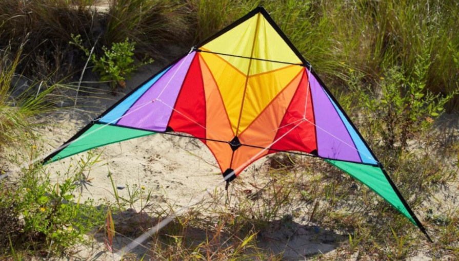 HQ Eco Trigger 175cm Stunt Kite Rainbow