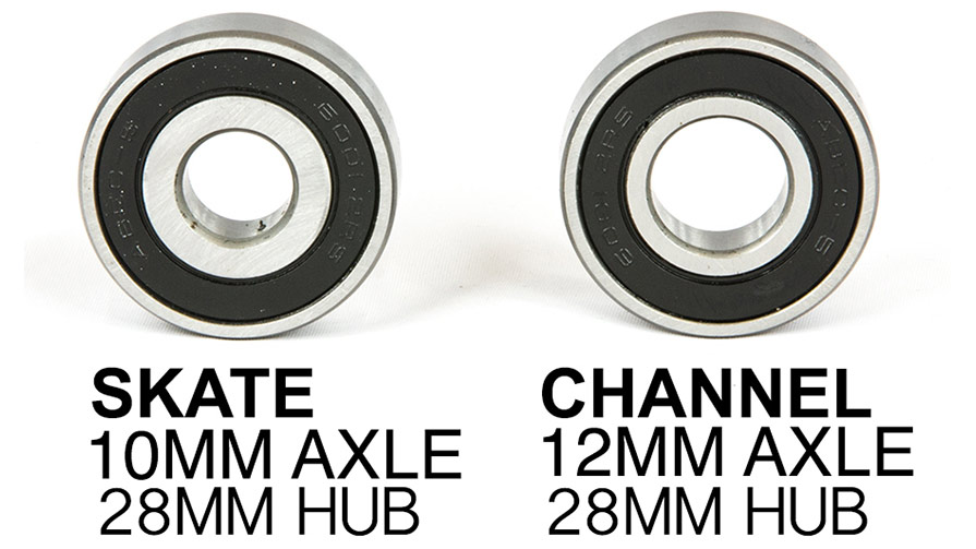 MBS Mountainboard Bearings for Skate or Channel Trucks