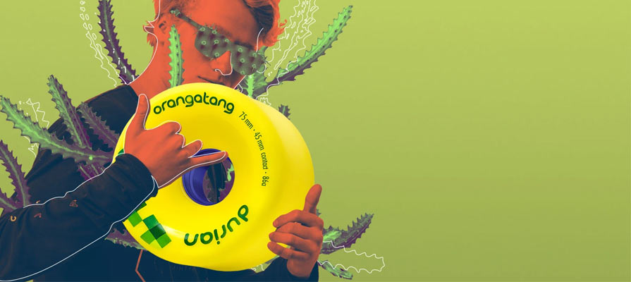 Orangatang Durian Longboard Wheels Banner