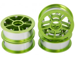 MBS Rockstar Pro Hubs in Green