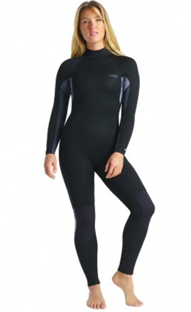 C-Skins Womens Surflite 5:4 BZ Full Wetsuit Black