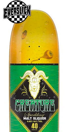 Creature Everslick Malt Sliquor 8.6 Skateboard deck