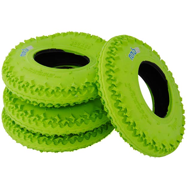 MBS Green T3 8in Mountainboard Tyre