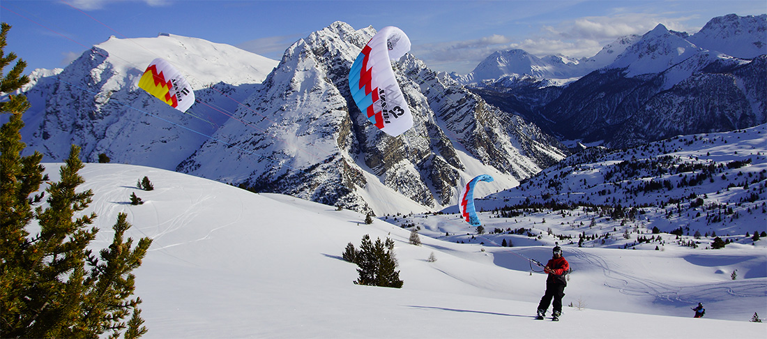 Snowkiting in Europe