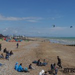 Spectators on the Lancing Beach