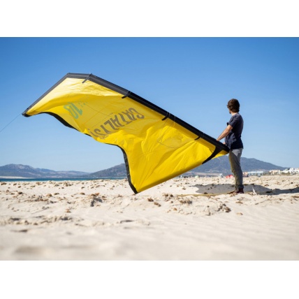 Ozone Catalyst V3 Kitesurf Kite Carrying on Beach