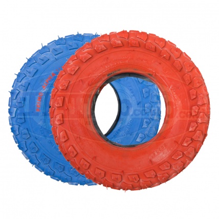 Red and Blue Primo Alpha Lite Tyres