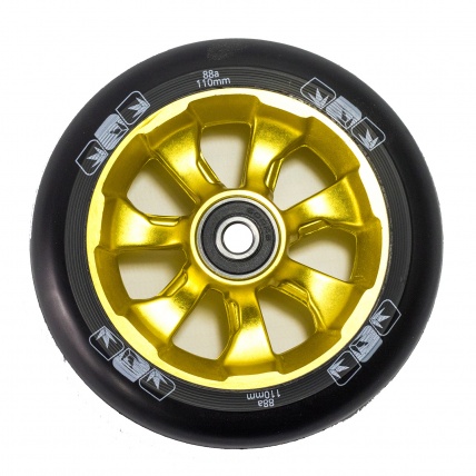 Blunt 110mm Spoked Scooter Alloy Wheels gold