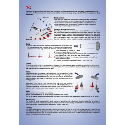 Cross Kites Air Rainbow 2 Line Powerkite how to guide manual