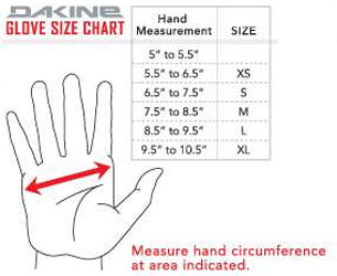 Dakine Wrist Guards Size Chart