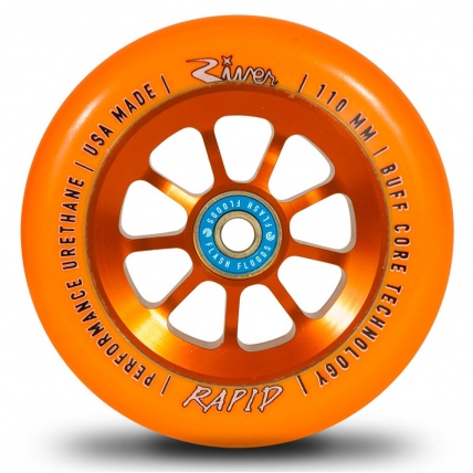 River Glide Orange pu Orange center 110mm wheel